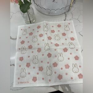 Cute Miffy🐰🌸with Flowers Wash Cloth 100% cotton